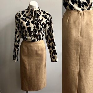 Vintage Jones New York Gold Skirt